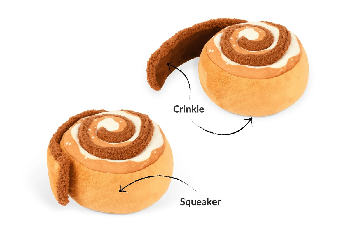 Cinna-Bones Cinnamon Roll Dog Toy