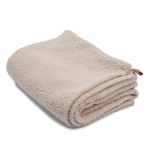 Oversized Teddy Dog Blanket - Beige
